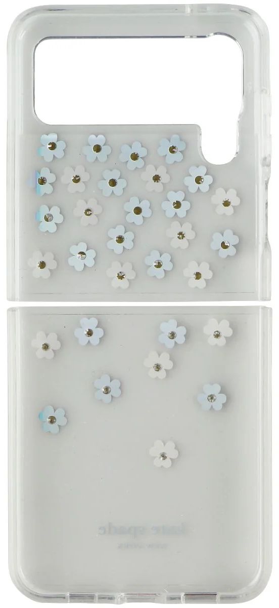 Kate Spade Protective Hardshell Phone Case for Galaxy Z Flip4 - Scattered Flowers by Kate Spade - Image 2