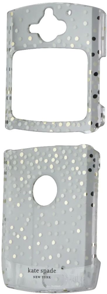 Kate Spade Protective Hardshell Phone Case for Motorola Razr (2019) - Clear/Disco Dots by Kate Spade - Refurbished - Brand New condition - US$13.33