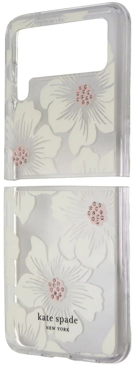 Kate Spade Protective Hardshell Phone Case for Samsung Galaxy Z Flip3 5G - Hollyhock/Clear by Kate Spade - Refurbished - Brand New condition - Image 2