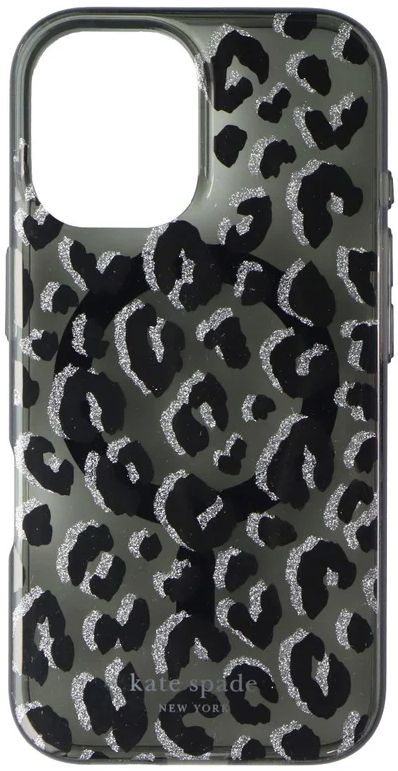 Kate Spade Protective Phone Case with MagSafe for iPhone 16 - Black City Leopard by Kate Spade - Refurbished - Brand New condition - Image 3