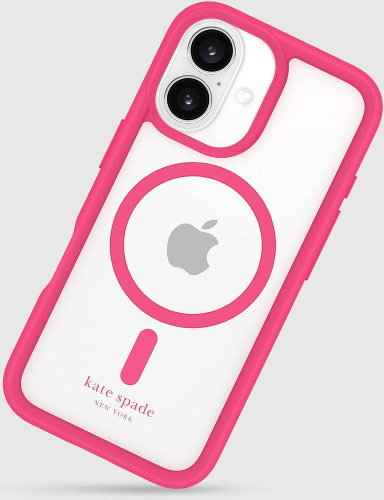 Kate Spade Ultra Protective Phone Case with MagSafe for iPhone 16 - Pom Pom Pink by Kate Spade - Refurbished - Brand New condition - Image 2