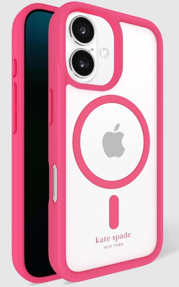 Kate Spade Ultra Protective Phone Case with MagSafe for iPhone 16 - Pom Pom Pink by Kate Spade - Refurbished - Brand New condition - Image 3