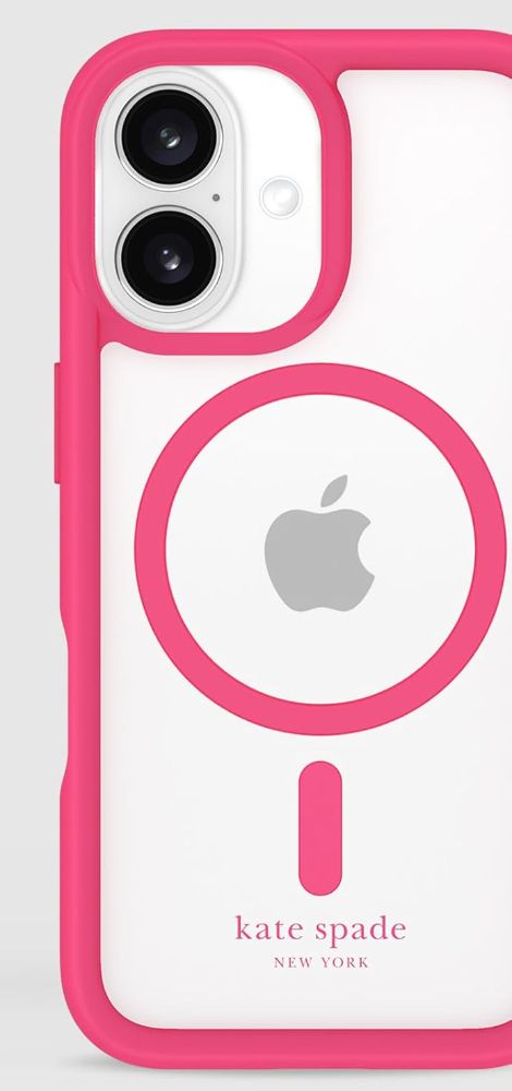 Kate Spade Ultra Protective Phone Case with MagSafe for iPhone 16 - Pom Pom Pink by Kate Spade - Refurbished - Brand New condition - Image 4