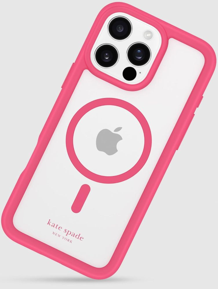 kate spade New york Apple iPhone 16 Pro Ultra Protective MagSafe Compatible Case - Pom Pom Pink kate spade New york Apple iPhone 16 Pro Ultra Protective MagSafe Compatible Case - Pom Pom Pink