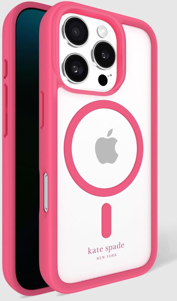 Kate Spade Ultra Protective Phone Case with MagSafe for iPhone 16 Pro - Pom Pom Pink by Kate Spade - Refurbished - Brand New condition - Image 3