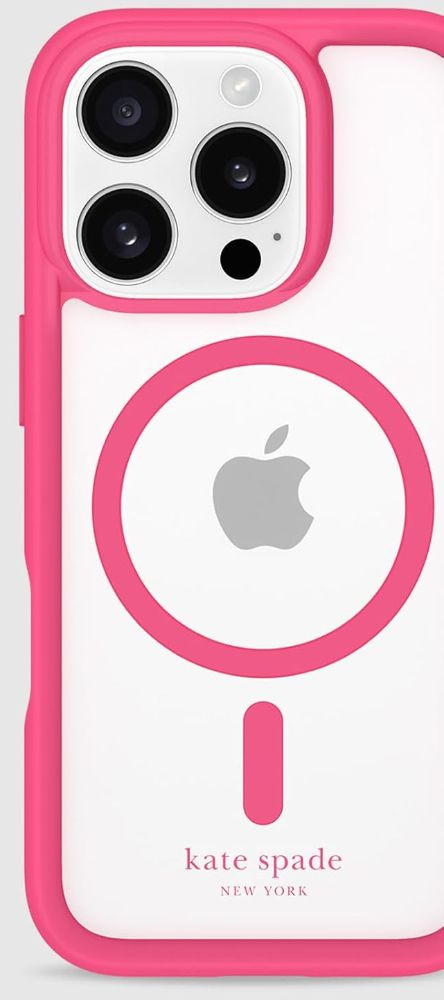 Kate Spade Ultra Protective Phone Case with MagSafe for iPhone 16 Pro - Pom Pom Pink by Kate Spade - Refurbished - Brand New condition - Image 4