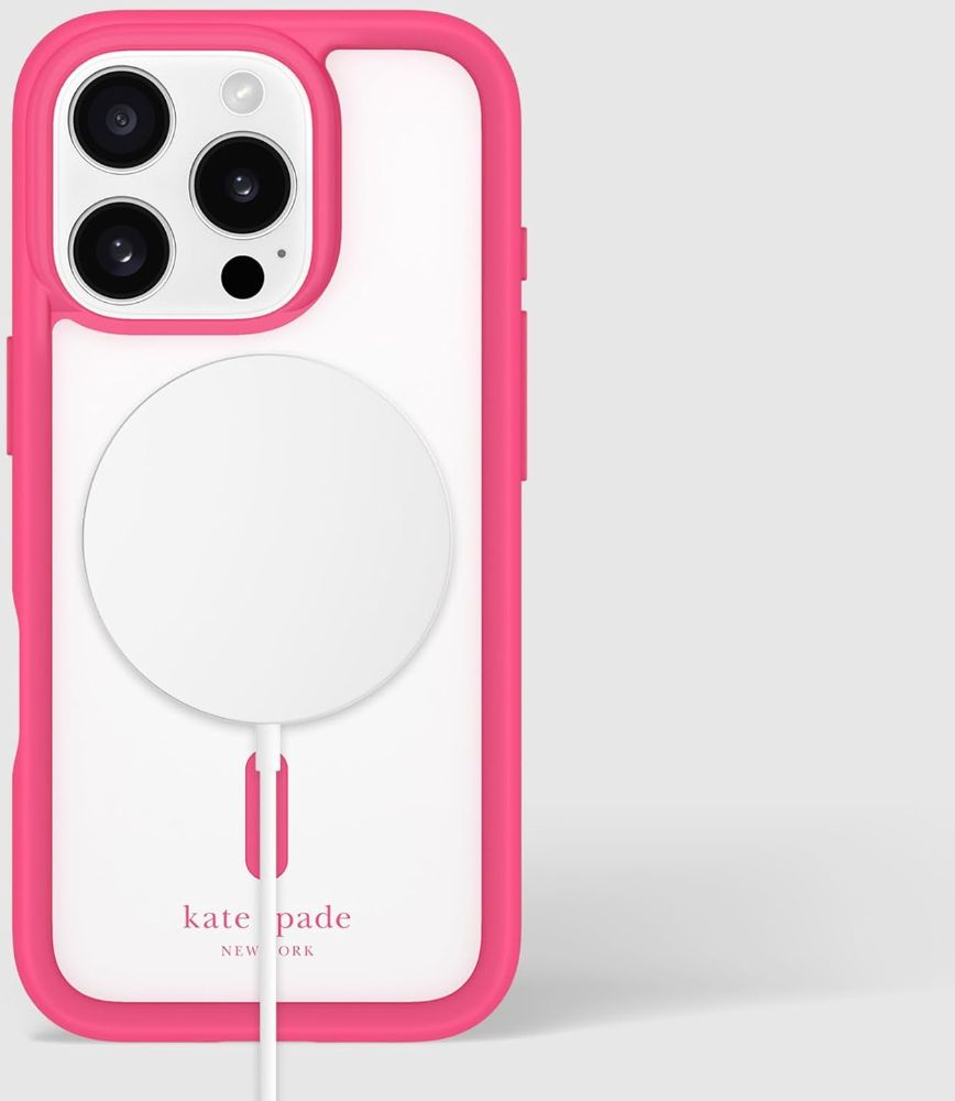 Kate Spade Ultra Protective Phone Case with MagSafe for iPhone 16 Pro - Pom Pom Pink by Kate Spade - Refurbished - Brand New condition - Image 5