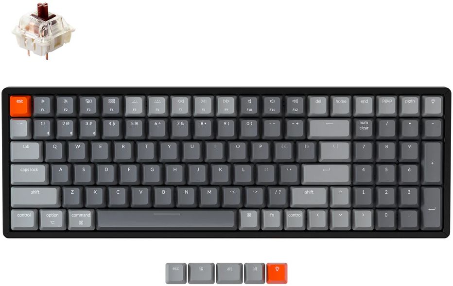 Keychron Keychron K4 Wireless Mechanical Keyboard (Version 2) - Gateron G Pro Mechanical Hot Swappable (Brown Switch) by Keychron - Refurbished - Very Good condition - US$84.50