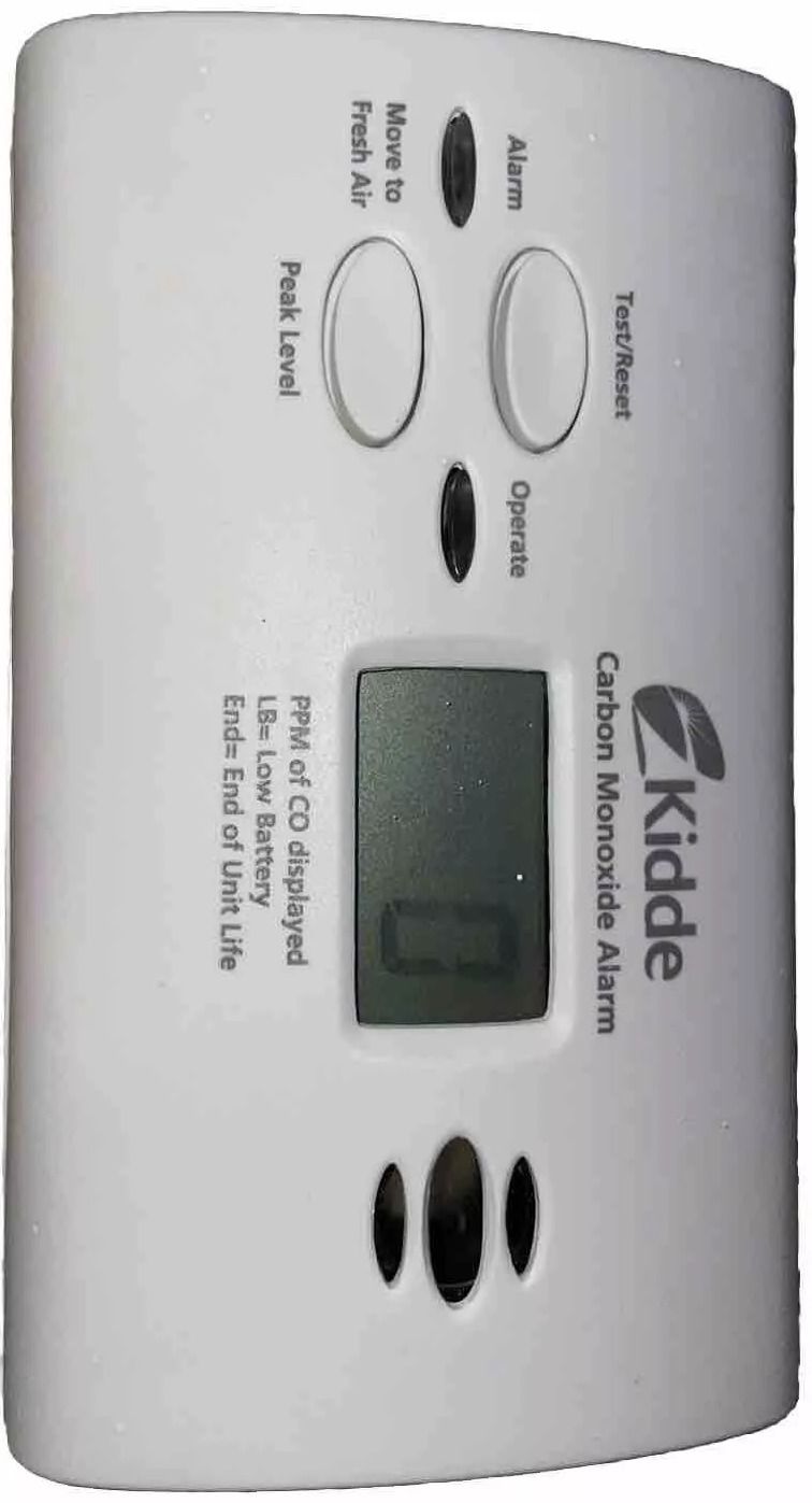 Kidde KN-COPP-B-LPM Battery Powered CO Alarm with Digital Display - White by Kidde - Refurbished - Very Good condition - US$37.99