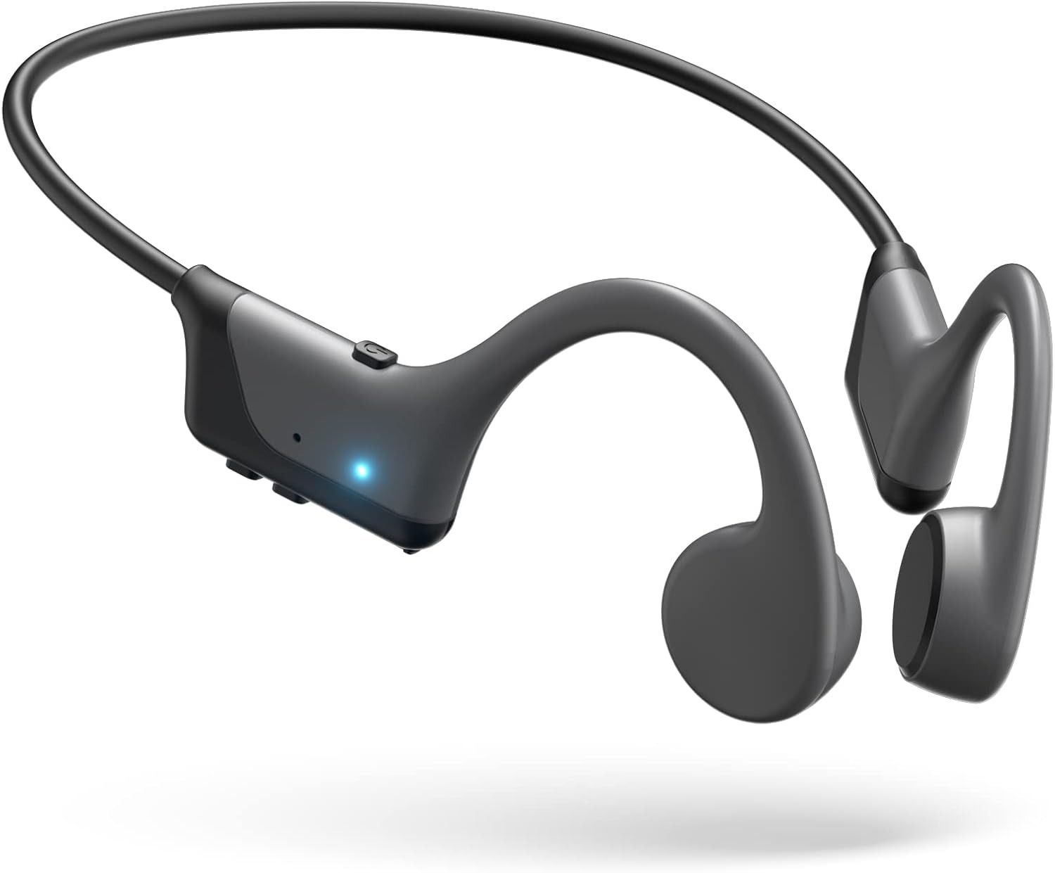 Kimwood Bone Conduction Headphones Open-Ear Wireless Bluetooth Sport Headphones with Microphones - Gray by Kimwood - Refurbished - Very Good condition - US$32.43