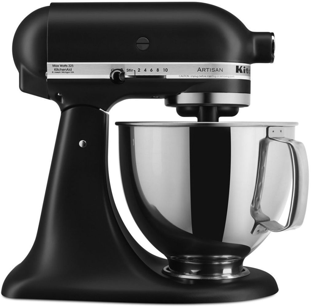 KitchenAid Artisan Series 5 Quart Tilt-Head Stand Mixer KSM150PS - Matt Black by KitchenAid - Refurbished - Very Good condition - US$893.99