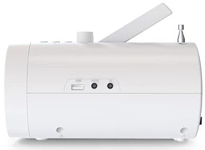 KLIM Boombox B4 CD Player Portable Audio System - White by KLIM - Image 2