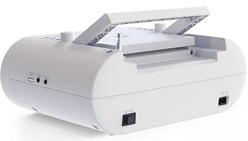 KLIM Boombox B4 CD Player Portable Audio System - White by KLIM - Image 3