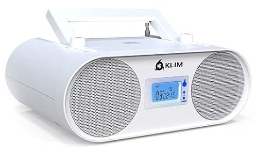 KLIM Boombox B4 CD Player Portable Audio System - White by KLIM - Image 4