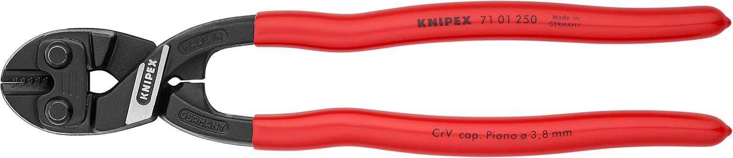 Knipex 71 01 250 10" CoBolt High Leverage XL Compact Bolt Cutters - Black/Red by Knipex - Refurbished - Premium condition - US$84.66