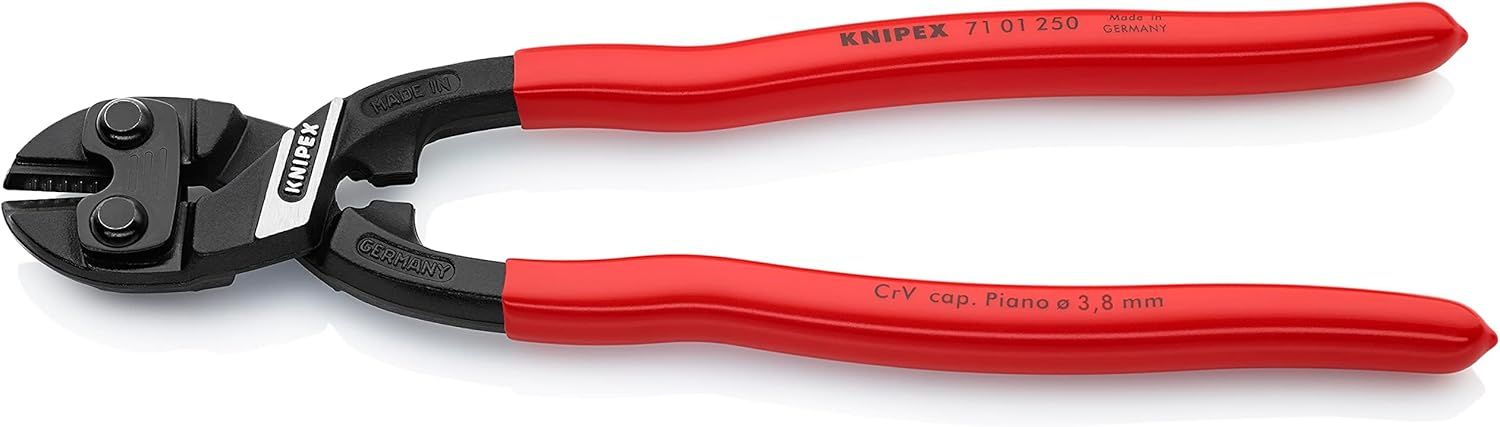 Knipex 71 01 250 10" CoBolt High Leverage XL Compact Bolt Cutters - Black/Red by Knipex - Refurbished - Like New condition - Image 2