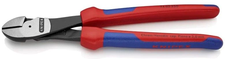 Knipex 74 02 250 10" High Leverage Diagonal Cutters - Black/Red by Knipex - Refurbished - Like New condition - Image 2