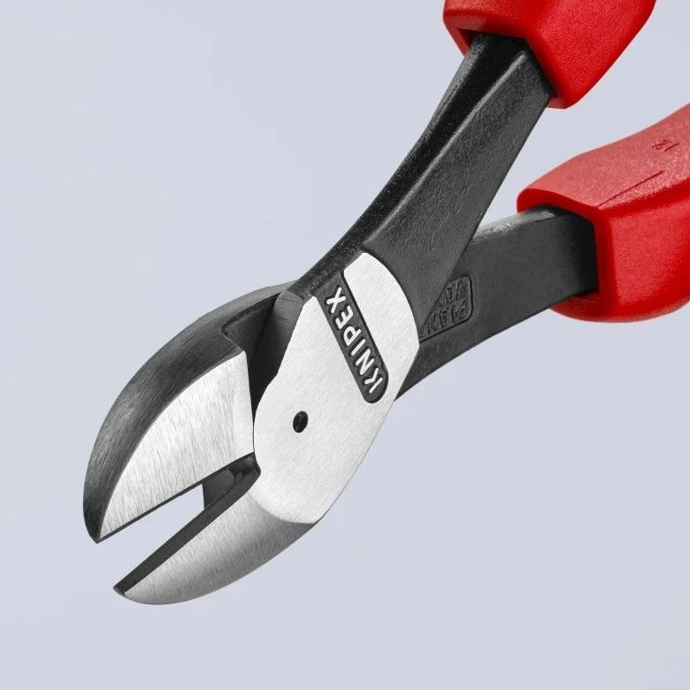 Knipex 74 02 250 10" High Leverage Diagonal Cutters - Black/Red by Knipex - Refurbished - Like New condition - Image 4