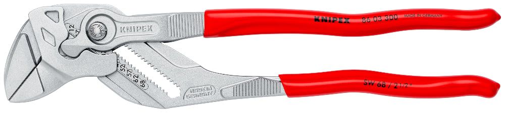 Knipex 86 03 300 12" Pliers Wrench - Silver/Red by Knipex - Refurbished - Premium condition - US$112.57