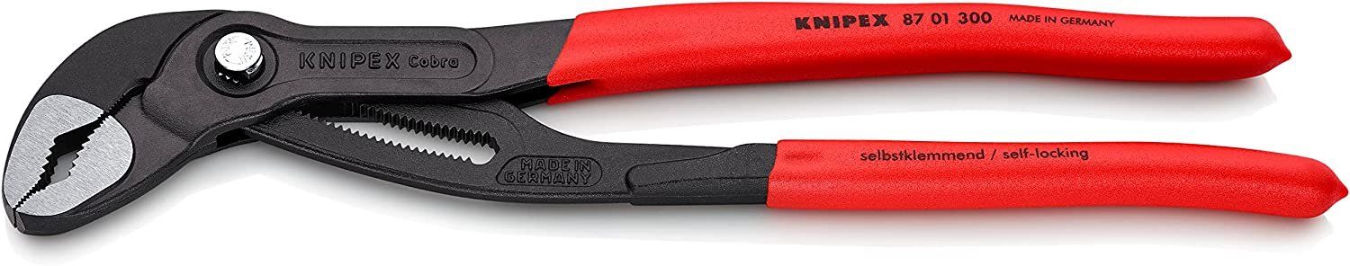 Knipex 87 01 300 12" Cobra Water Pump Pliers - Black/Red by Knipex - Refurbished - Premium condition - US$56.57