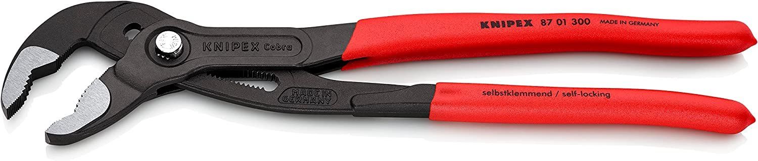 Knipex 87 01 300 12" Cobra Water Pump Pliers - Black/Red by Knipex - Refurbished - Like New condition - Image 2