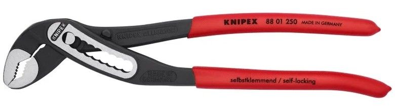 Knipex 88 01 250 10" Alligator Water Pump Pliers - Black/Red by Knipex - Refurbished - Like New condition - US$38.74