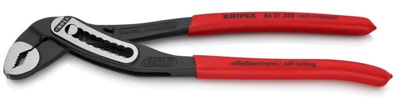 Knipex 88 01 250 10" Alligator Water Pump Pliers - Black/Red by Knipex - Refurbished - Like New condition - Image 2