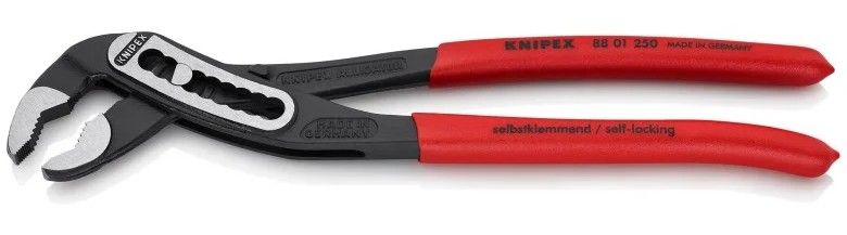Knipex 88 01 250 10" Alligator Water Pump Pliers - Black/Red by Knipex - Refurbished - Like New condition - Image 3