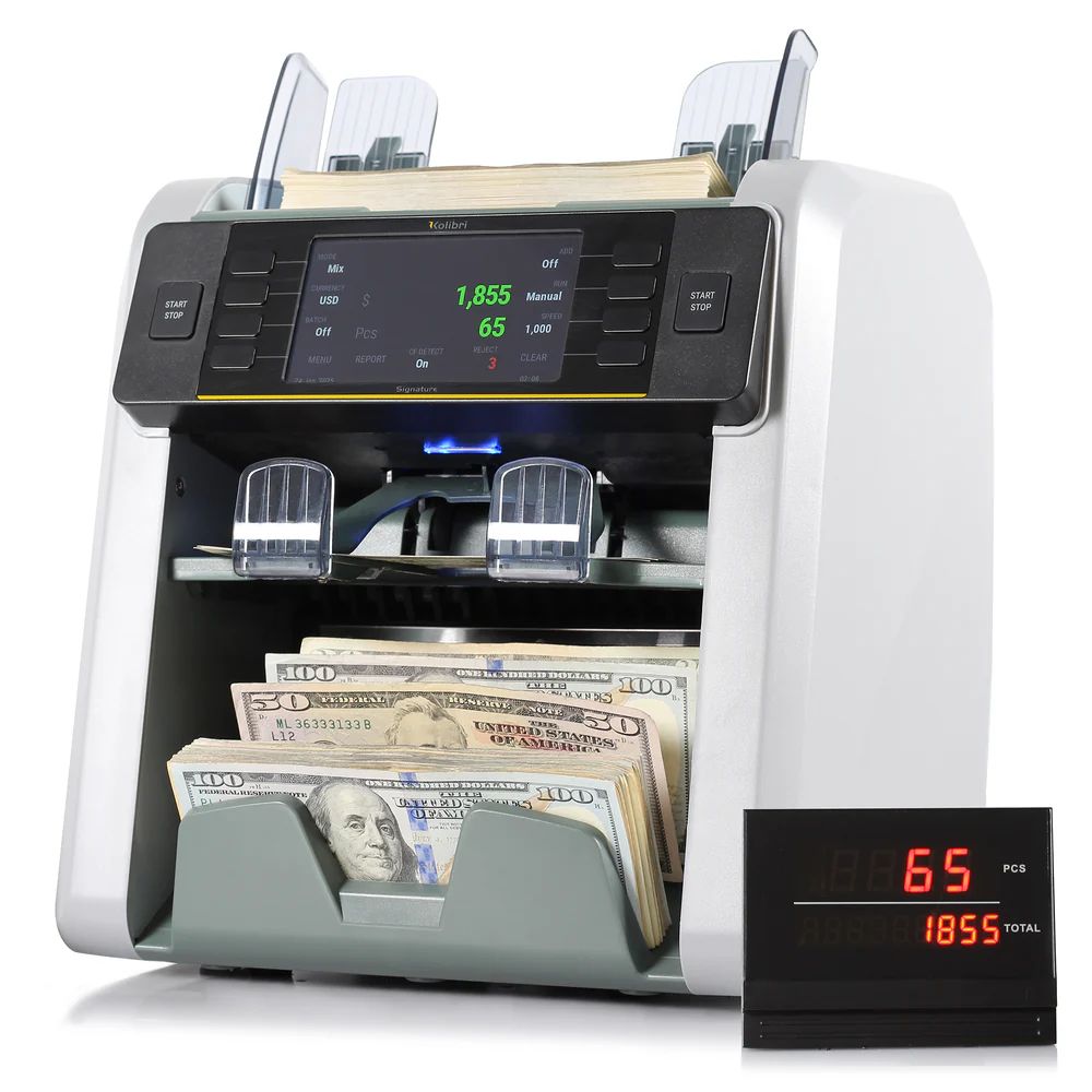 Kolibri Kolibri Signature V2 Mixed Bill Counter - White by Kolibri - Refurbished condition - CA$1547.99