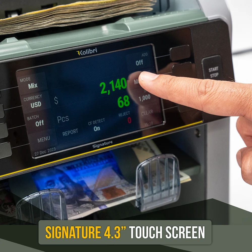 Kolibri Kolibri Signature V2 Mixed Bill Counter - White by Kolibri - Refurbished condition - Image 7
