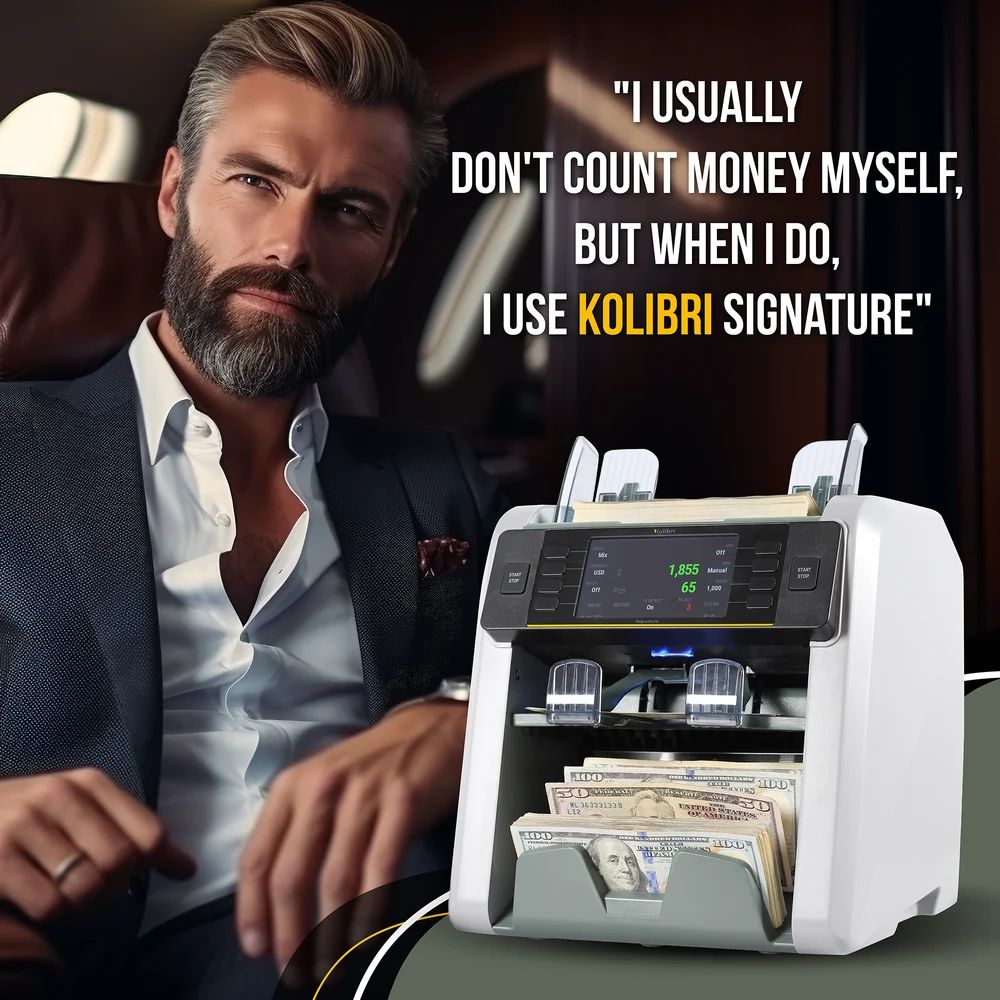 Kolibri Kolibri Signature V2 Mixed Bill Counter - White by Kolibri - Refurbished condition - Image 8