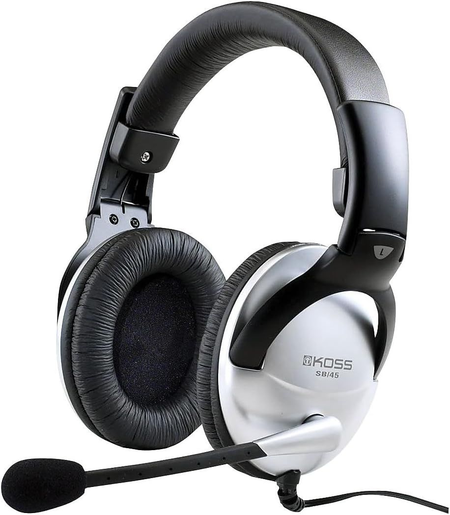 Koss SB45 Communication Stereo Headset - Grey by Koss - Refurbished - Very Good condition - US$96.04