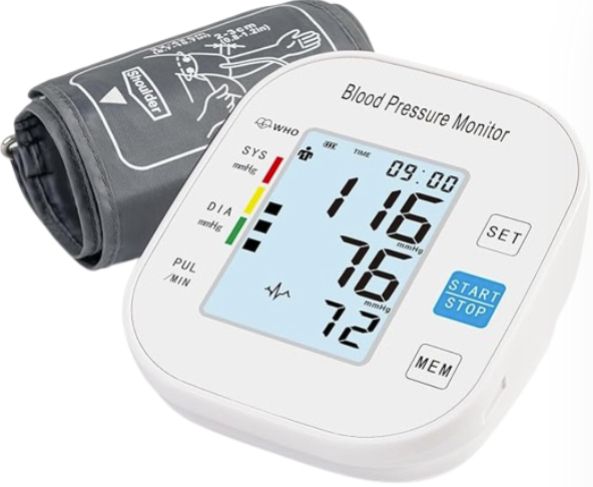 Laukum Cuff Automatic Digital Blood Pressure Monitor - Pearl White by Laukum - Refurbished condition - US$21.63