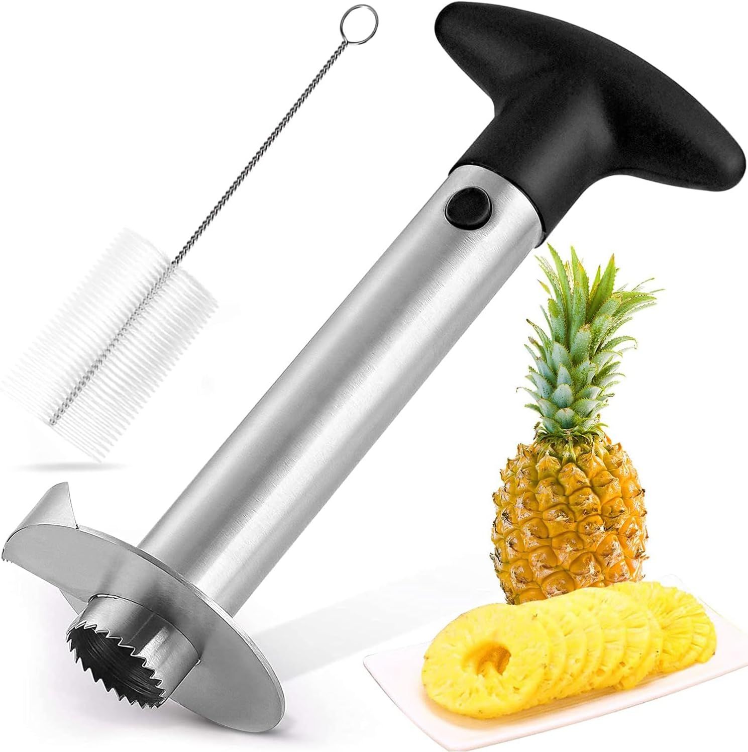 LavoHome Pineapple Corer and Slicer For Kitchen Gadget - Stainless Steel by LavoHome - Refurbished - Very Good condition - US$23.49