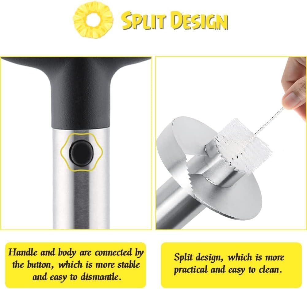 LavoHome Pineapple Corer and Slicer For Kitchen Gadget - Stainless Steel by LavoHome - Refurbished - Very Good condition - Image 3
