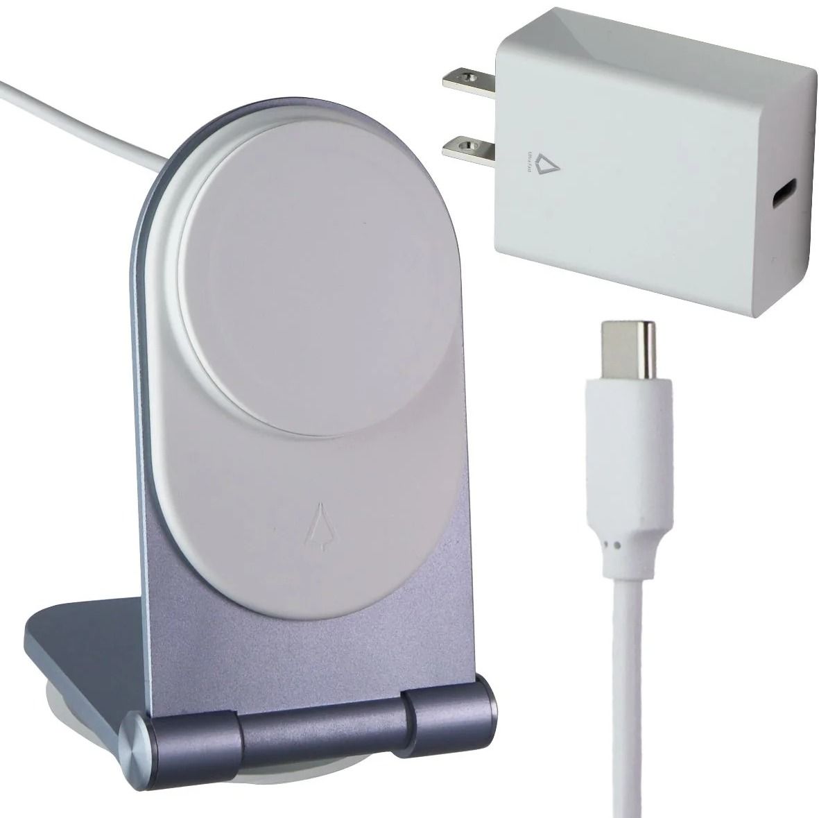 LBT Mag Stream 15W MagSafe Desktop Stand with 20W PD Wall Charger - Sierra Blue by LBT - Refurbished - Brand New condition - CA$50.98