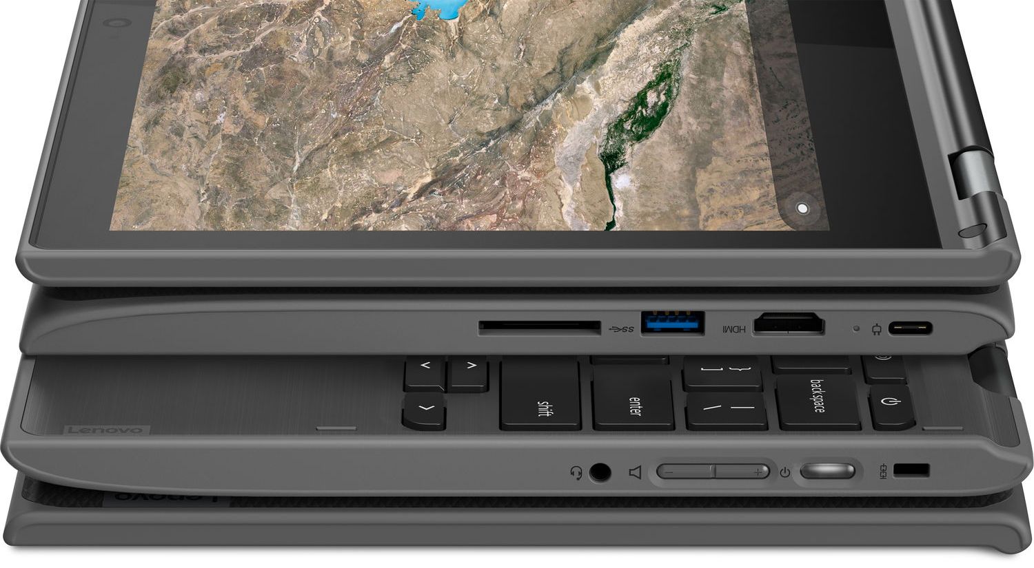 Lenovo Lenovo 300e Chromebook (Gen 2) Laptop 11.6" - Intel Celeron N4020 1.1GHz - 4GB - 32GB - Black - 11.6 Inch - Very Good - Standard Battery by Lenovo - Refurbished - Very Good condition - Image 11