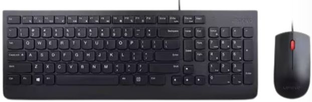 Lenovo Lenovo Essential Wired Combo Keyboard and Mouse - Black by Lenovo - Refurbished - Very Good condition - US$61.49