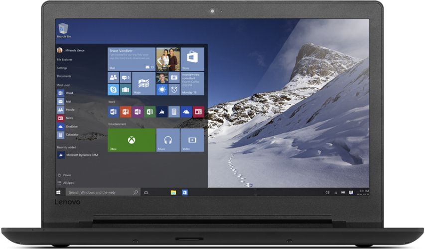 Lenovo IdeaPad 110 (Intel) Laptop 15.6" - Black - Intel Core i3-6100U 2.3GHz - 4GB RAM - 128GB by Lenovo - Refurbished - Very Good condition - US$224.49