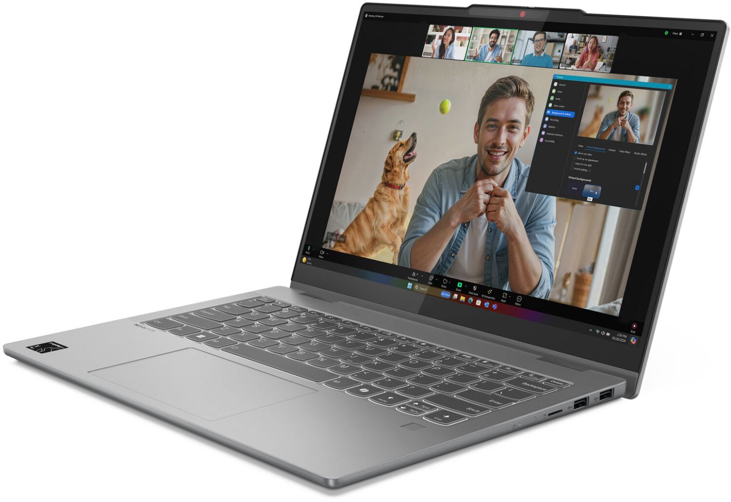 Lenovo Lenovo Ideapad Slim 5 14Q8X9 2-in-1 Laptop 14" - Snapdragon X Plus X1P42-100 3.2GHz - 16GB - 1TB - Luna Grey - 14 Inch - Very Good - Standard Battery by Lenovo - Refurbished - Very Good condition - Image 4