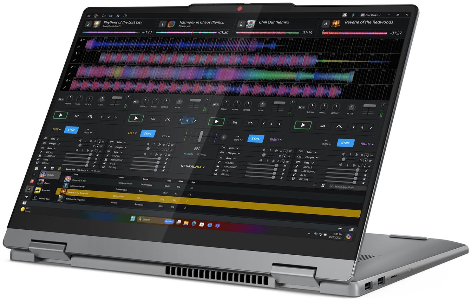 Lenovo Lenovo Ideapad Slim 5 14Q8X9 2-in-1 Laptop 14" - Snapdragon X Plus X1P42-100 3.2GHz - 16GB - 1TB - Luna Grey - 14 Inch - Very Good - Standard Battery by Lenovo - Refurbished - Very Good condition - Image 10