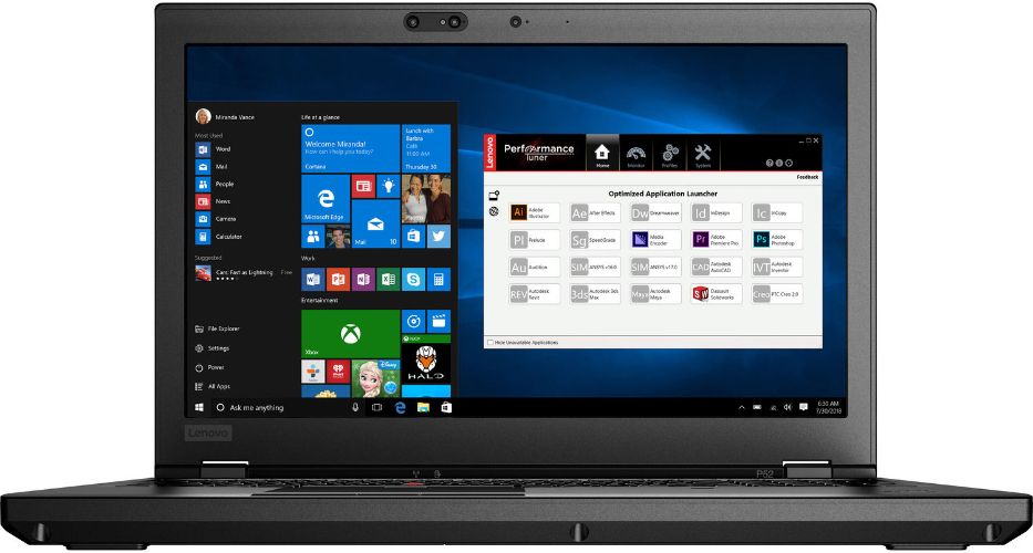 Lenovo ThinkPad P52 Mobile Workstation Laptop 15.6" - Black - Intel Xeon E-2176M 2.7GHz - 64GB RAM - 256GB by Lenovo - Refurbished - Very Good condition - US$782.99