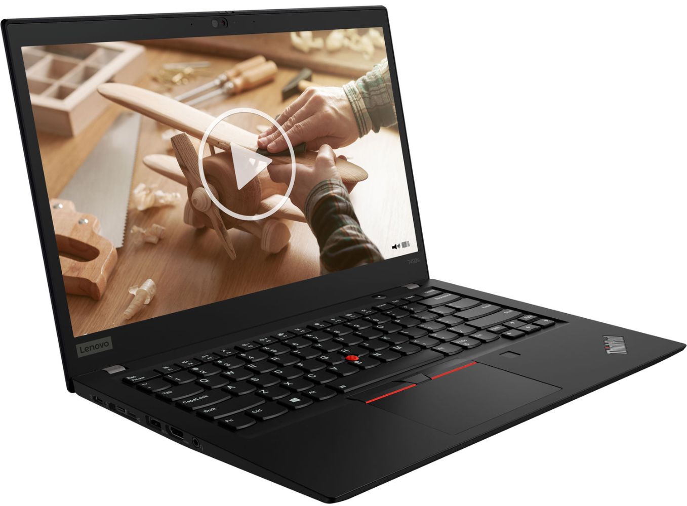 Lenovo Lenovo ThinkPad T490s Laptop 14" - Intel Core i5-8365U 1.6GHz - 16GB - 256GB - Black - 14 Inch - Very Good - Standard Battery by Lenovo - Refurbished - Very Good condition - Image 4