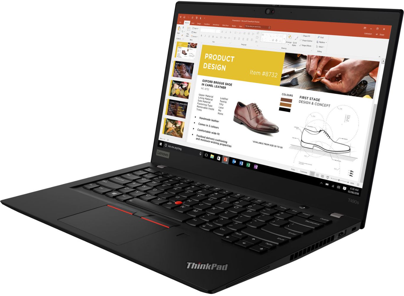 Lenovo Lenovo ThinkPad T490s Laptop 14" - Intel Core i5-8365U 1.6GHz - 16GB - 256GB - Black - 14 Inch - Very Good - Standard Battery by Lenovo - Refurbished - Very Good condition - Image 5