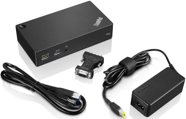Lenovo ThinkPad USB 3.0 Pro Dock - Black by Lenovo - Refurbished - Very Good condition - US$45.99
