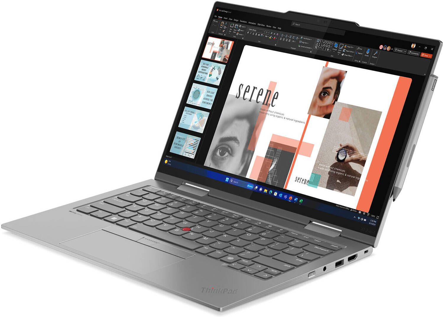 Lenovo ThinkPad X1 2-in-1 (Gen 9) Laptop 14″ - Luna Grey - Intel Core Ultra 7 155U 1.7GHz - 16GB RAM - 512GB by Lenovo - Image 3