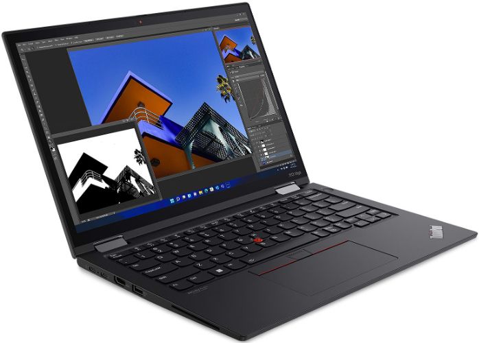 Lenovo Lenovo ThinkPad X13 Yoga Gen 3 (Intel) Laptop 13.3" - Intel Core i7-1265U 1.8GHz - 32GB - 256GB - Thunder Black - 13.3 Inch - Very Good - Standard Battery by Lenovo - Refurbished - Very Good condition - Image 2