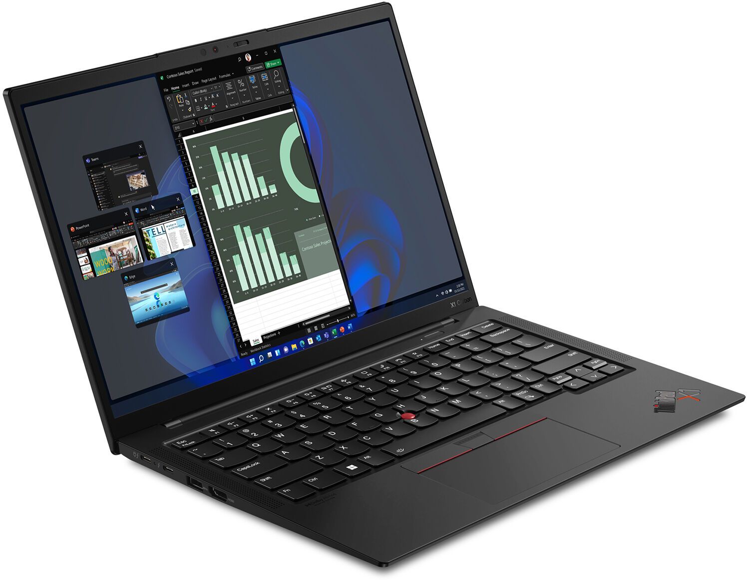 Lenovo ThinkPad X1 Carbon (Gen 10) Touchscreen Laptop 14" - Deep Black - Intel Core i7-1265U 1.8GHz - 16GB RAM - 512GB by Lenovo - Image 3