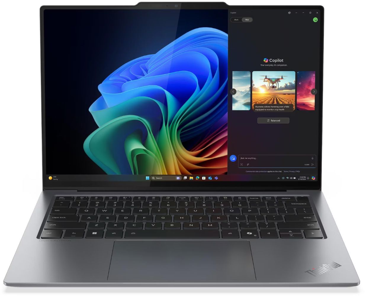 Lenovo Thinkpad X9-14 Gen 1 Aura Edition Laptop 14" - Grey - Intel Core Ultra 7 258V 2.2GHz - 32GB RAM - 1TB by Lenovo - Refurbished - Like New condition - CA$2308.99