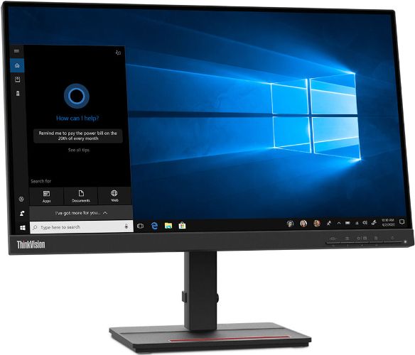 Lenovo ThinkVision S22e-20 21.5" FHD Monitor - Raven Black - 21.5 Inch by Lenovo - Refurbished - Brand New condition - Image 2